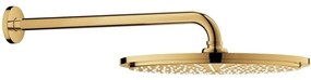 Palarie dus fix Grohe Rainshower Cosmopolitan 310, O31 cm cu brat pe perete, auriu (cool sunrise)