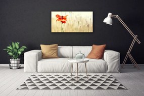 Tablou pe panza canvas Poppy Floral Roșu Verde