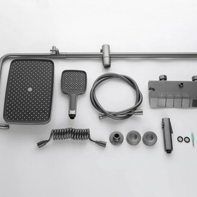 Coloana Dus ,Gri Mat,Afisaj Lcd Temperatura Apa ,Smack, Esn05Gri