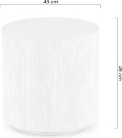 Măsuță de cafea rotundă Novula 45 cm - travertin
