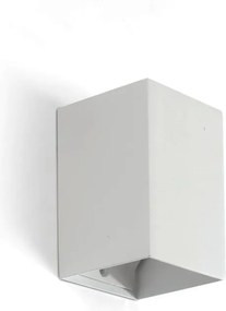 Aplica perete aluminiu alb, 1xGU10, LUNE square