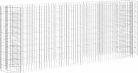 vidaXL Strat înălțat gabion, 260x50x100 cm, fier galvanizat
