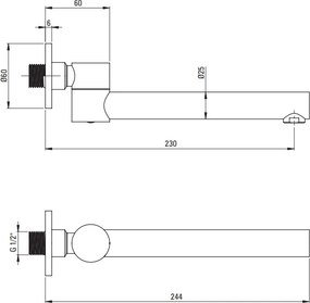 Pipa umplere cada finisaj auriu NAC_Z87K