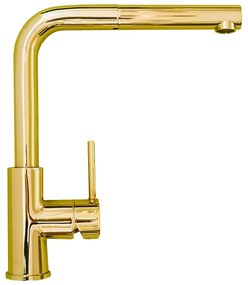 Baterie chiuveta cu capat extractibil, bronz Bronz