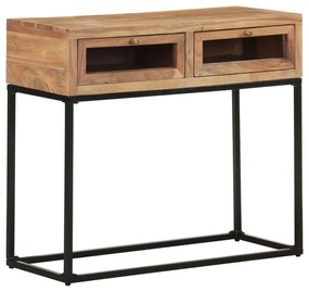 vidaXL Masă consolă, 90x35x76 cm, lemn masiv de acacia