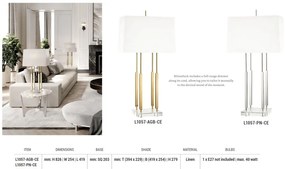 Veioza, lampa de masa design deosebit RHINEBECK alama antichizata