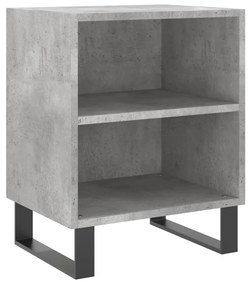 826804 vidaXL Noptieră, gri beton, 40x30x50 cm, lemn compozit