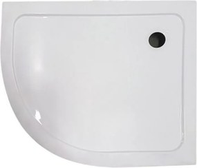 MEMPHIS100TALCABAL Cădiță de duș acrilică curbată asimetrică Memphis 100x80x13 cm stânga