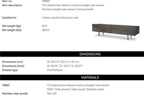 Comoda TV eleganta design LUX San Martin