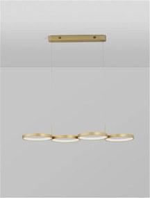 Lustra LED suspendata design modern MAGNUS R4 aurie