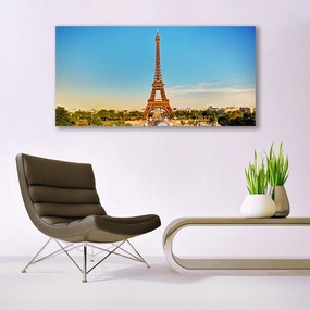 Tablou pe panza canvas Turnul Eiffel Paris Arhitectura Brown