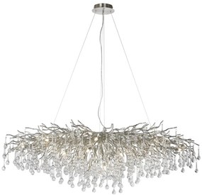 Lustra suspendata design magnific ICICLE crom, 75x150cm