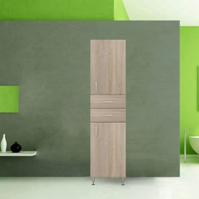 Dulap înalt Bianca Plus 45 cu 2 uși, 2 sertare, culoare stejar sonoma, dreapta