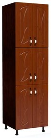 Soldat 60 cu 6 usi Zebra MDF frunza cedru