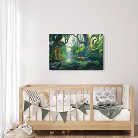 Tablou - Ilustrare pădure tropicală (90x60 cm)