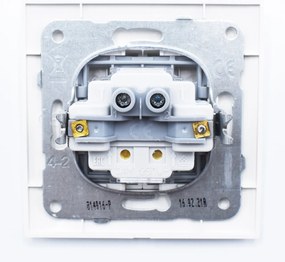 Intrerupator dublu alternativ 10A, IP20, Alb, Panasonic Arkedia Slim