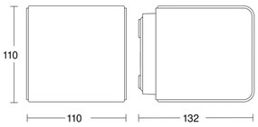 Aplică LED de exterior L830 C LED/9,1W/230V IP44 antracit Steinel 079253