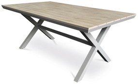 Autronic Masă de grădină, aluminiu, polywood, bej, AZT-S1510 OAK