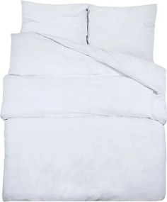 vidaXL Set cu husă de pilotă, alb, 240x220 cm, bumbac