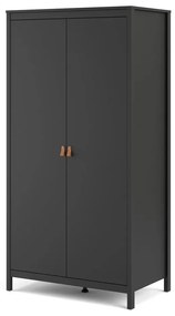 Șifonier negru 102x199 cm Madrid – Tvilum