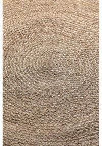 Covor în culoare naturală reversibil rotund din iută ø 200 cm Braided Grey – Hanse Home