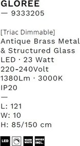 Lustra LED suspendata design decorativ GLOREE