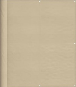 vidaXL Paravan de balcon, bej, 120x800 cm, 100% poliester oxford