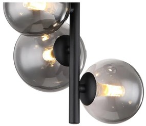 Plafoniera 4L design modern Riha negru