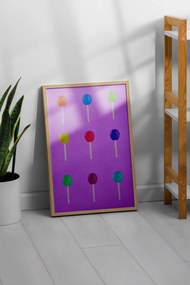 Pictură decorativă înrămată în MDF, Wallity, Culoare: Multicolor