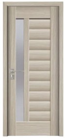 Usa Interior din MDF Novo Doors ND03 LUX PREMIUM, Cadru din Lemn Masiv, KIT COMPLET, Toc Reglabil de 10 CM INCLUS, Plinta pe Ambele Parti (Culoare: