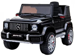 Masinuta Electrica cu acumulator pentru copii NOVOKIDS™ Mercedes G63 AMG , Roti din Cauciuc EVA, Melodii si USB , 3-8 ani , usi cu deschidere ,