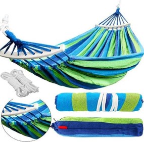 Hamac albastru pentru 2 persoane 190x150 cm