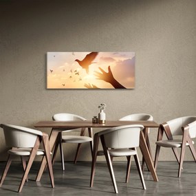 Tablou - Porumbițo, zboară! (120x50 cm)