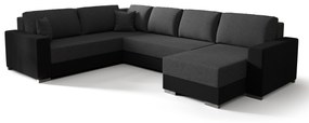 Colțar în formă de U Pearle 3 (Gri + Negru) (S). 1057426