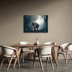 Tablou cu elefant în djunglă (70x50 cm)