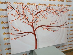 Tablou copac modern pe fundal abstract