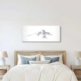 Tablou - Pictură cu cerneală de munți (120x50 cm)