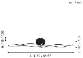 Lustră LED aplicată RONCADE LED/36W/230V Eglo 99322