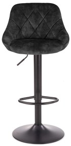 Scaun tip bar Henrietta (negru). 1039559