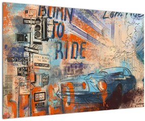 Tablou - Născut să călătorească (90x60 cm)