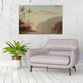 Tablou - Camille Pissarro, A creek in st. Thomas (Virgin Islands), reproducere (90x60 cm)