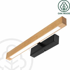 Lampă LED pentru tablouri VERDE LED/5,5W/230V 3000K 46 cm stejar/negru