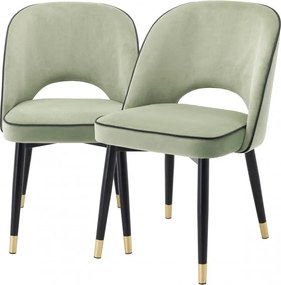 Set de 2 scaune design elegant Cliff, verde 113783 HZ