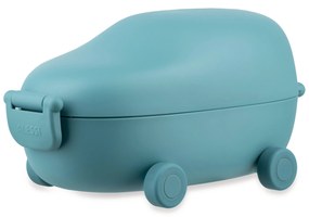 Cutie de gustări pentru copii Adachi, 2 compartimente, turcoaz- Alessi