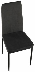Scaun de sufragerie Enrico (gri închis + negru). 1016553