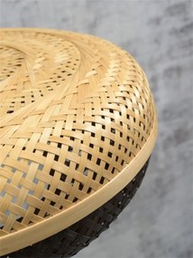 Lampadar eco din bambus Palawan natur/ negru, 40x15cm