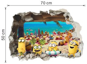 Autocolant de perete "Minions 2" 70x50 cm