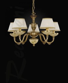 Candelabru din alama 5 brate design italian 6522