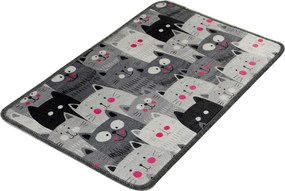 Covoraș de baie gri 40x60 cm Meow – Foutastic