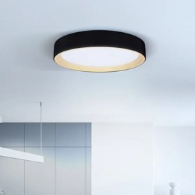 Plafonieră LED dimabilă Brilagi LARIOS LED/48W/230V 3000-6500K ø 39 cm negru + telecomandă